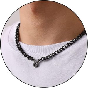 Zodiac Sign Necklace for Men Boys Women, Stainless Steel Constellation Horoscope Astrology Pendant necklace, Cuban chain 18+2 inches - Taurus Products for men