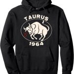 Horoscope Zodiac Sign Bull Taurus 1964 Pullover Hoodie - Taurus for men