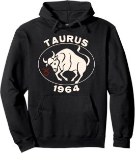 Horoscope Zodiac Sign Bull Taurus 1964 Pullover Hoodie - Taurus for men