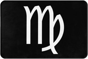 Zodiac Sign Virgo Floor MatNon Slip Washable Rug Mats, Suitable for Bedroom Living Room Kitchen Home Decoration 16x24 Inch - Virgo Car Floor Mat for men