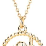 12 Constellation Necklace Geometric Round Hollow Zodiac Sign Pendant Necklace for Women Men Personalized Jewelry - Taurus Products for men