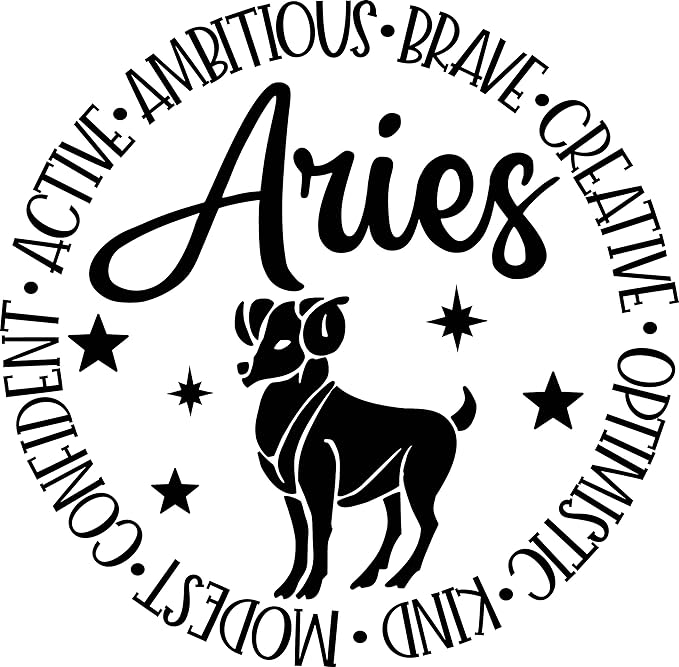 Horoscope Birthday Iron On Patches Decals Transfers Applique Letters for t Shirts Fabric Clothing | Zodiac Signs (Aries) - Aries Blanket for men