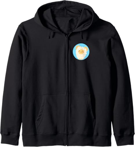 Aries Zodiac Sign Cute Ram Horoscope Birthday Idea Zip Hoodie - Aries Hoodie for men