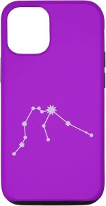 iPhone 12/12 Pro Light Pastel Purple Zodiac Aquarius Case - Aquarius Phone Case for men