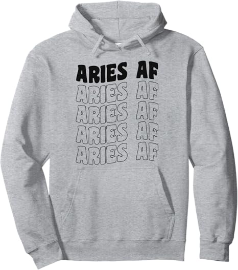 Aries Af 60s 70s Retro Vintage Style Aries Sign Pullover Hoodie - Aries Hoodie for men