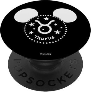 Disney Mickey And Friends Astrology Zodiac Signs Taurus PopSockets Standard PopGrip - Taurus for men