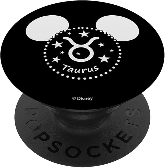 Disney Mickey And Friends Astrology Zodiac Signs Taurus PopSockets Standard PopGrip - Taurus for men