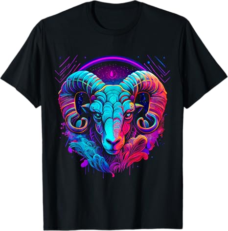 Aries Zodiac Sign Aries Graphic Astrology Cool Horoscope T-Shirt - Aries T-Shirt for men
