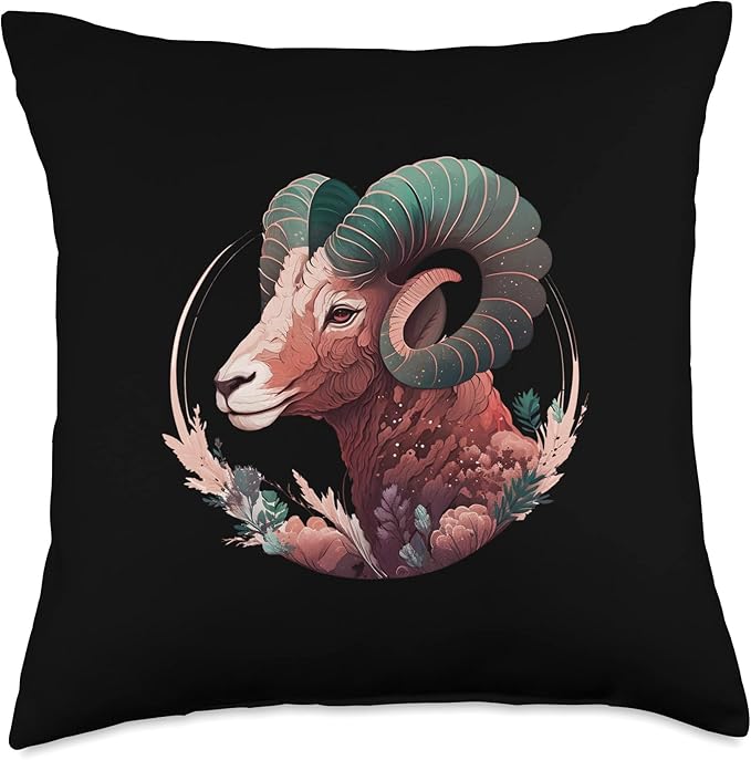Astrology horoscope Zodiac Sign Aries Throw Pillow - Aries Pillow for men