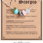 MJartoria Natural Stone Zodiac Sign Choker Necklace and Bracelet for Women Horoscope Healing Stone Astrology Jewelry Birthday Gifts (Silver, Scorpio) - Scorpio Accessories for men