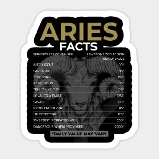 Sticker Kiss Cut, Aries Zodiac Signs Sticker, Vinyl Sticker, Funny Sticker, Gift Sticker - Aries Sticker for men