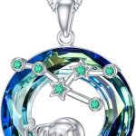 Zodiac Necklace for Women Sterling Silver Astrology Heart Necklace 12 Constellations Horoscope Pendant Zodiac Jewelry Gifts - Taurus Products for men