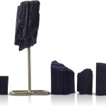 Zodiac Sign Pisces Power Crystal Set of 5- Black Tourmaline for Protection • Alchemy • GROUNDING- 3 Rough Natural Form Healing Stones, 1 Rough Specimen Stone with 1 SHUNGITE Protection Chip - Pisces for men