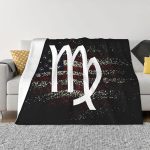 Zodiac Sign Virgo Blankets Super Soft Warm Lightweight Blanket, Suitable for Sofa Bed Decoration Home Decoration Travel 50"x40" - Virgo Blanket for men