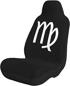 Zodiac Sign Virgo Car Seat Cushion Covers Dustproof Durable Car Front Seat Covers, Fit Most Car, Truck, SUV Or Van - Aquarius Car Seat Cover for men