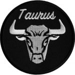 Patch, Embroidered Patch (Iron-On or Sew-On), Taurus Zodiac Sign Patch, 3" x 3" - Taurus for men