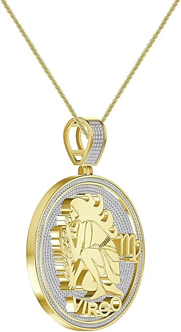 USDIAMONDKING - Virgo Necklace for men