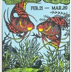 Scorpio Posters Pisces Zodiac Sign - Flocked - Blacklight Poster - 23" x 35" - Pisces for men