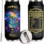 Pisces Zodiac Stainless Steel Tumbler With Straw Lid - 17 Oz - Pisces for men