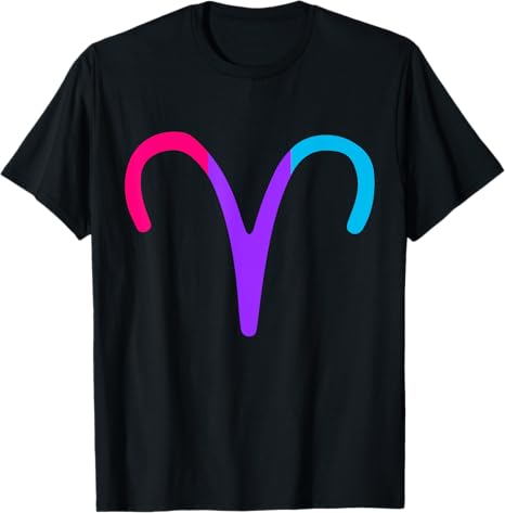 Androgyne Aries Sign Androgyne Pride Flag T-Shirt - Aries T-Shirt for men