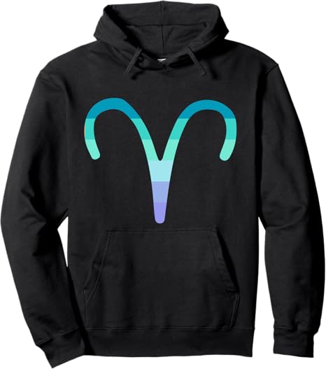 Neptunic Aries Sign Neptunic Pride Flag Pullover Hoodie - Aries Hoodie for men