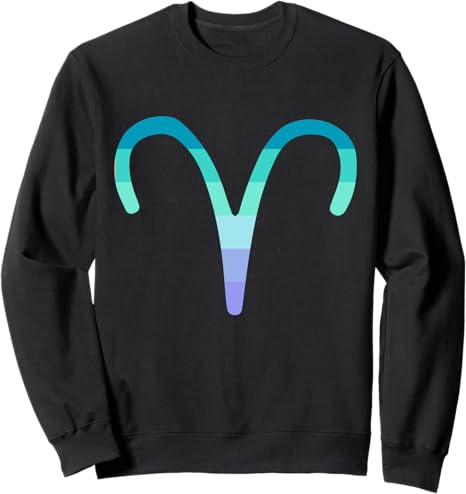Neptunic Aries Sign Neptunic Pride Flag Sweatshirt - Aries Sweatshirt for men