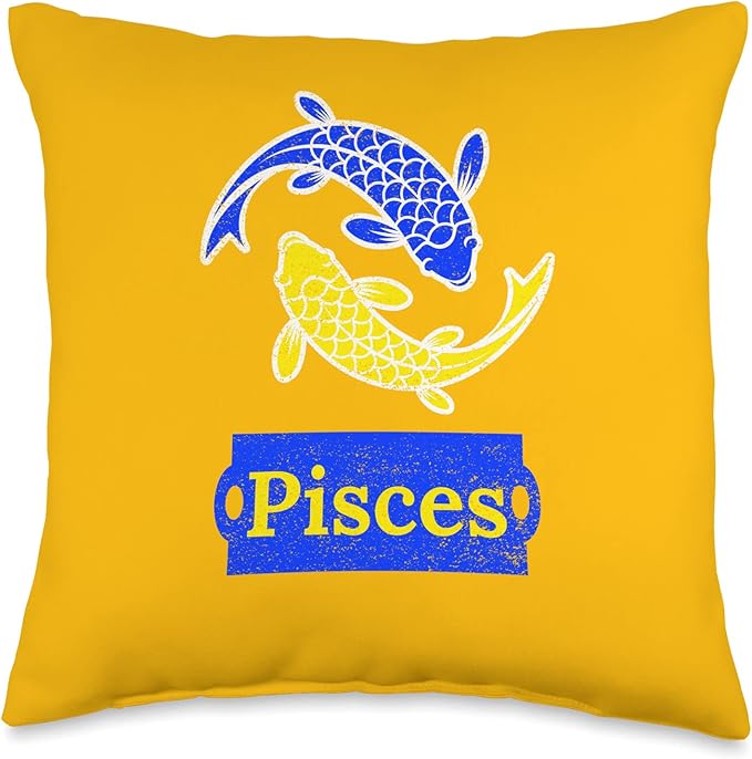 Zodiac Mania Pisces Season Throw Pillow, 16x16, Multicolor - Pisces Pillow for men