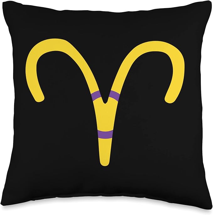 Intersexual Aries Sign Apparel Intersexual Aries Sign Intersex Pride Flag Throw Pillow, 16x16, Multicolor - Aries Pillow for men