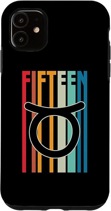 iPhone 11 Retro Vintage Style Taurus Sign 15th Birthday Party Supply Case - Taurus Phone Case for men