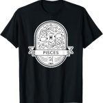 Pisces Sign Badge Products - Pisces T-Shirt for men