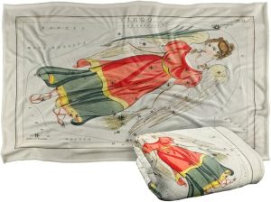 bCreative - Graffitee Studios - S Hall Blanket, 36"x58" Vintage Virgo Zodiac Silky Touch Super Soft Throw Blanket - Virgo Blanket for men