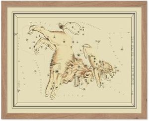 Poster Master Astrology Posters, Leo Zodiac Constellation Poster, 8x10 Unframed Art Print, Great Vintage Zodiac Poster, Aptitude Vintage Home Wall Decor for Astrology Enthusiasts - Leo Canvas for men