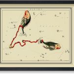 Poster Master Astrology Posters, Pisces Zodiac Constellation Poster, 8x10 Unframed Art Print, Great Vintage Zodiac Poster, Aptitude Vintage Home Wall Decor for Astrology Enthusiasts - Pisces Canvas for men