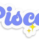 Pisces Sparkle Sticker Decal Notebook Car Laptop 5.5"x2" (Color) - Pisces Car Accessories for men
