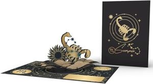 iGifts And Cards Scorpio Zodiac Star Sign Birthday 3D Pop Up Greeting Card - Constellation Fun Birthday Present, Astrological Anniversary Celebration, Horoscope Theme Party, Zodiac Sign Gift Ideas, - Scorpio Products for men