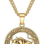 Rnivida Zodiac Sign Necklaces Constellation Pendant Necklace for Women and Men Personalized Astrology Jewelry - Taurus Products for men