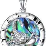 PELOVNY Zodiac Necklace 925 Sterlign Silver Constellation Pendant Astrology Horoscope Zodiac Sign Jewelry Christmas Birthday Gifts for Women Astrology Lovers - Scorpio Accessories for men