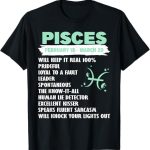 Zodiac Sign Pisces Gifts - Pisces T-Shirt for men