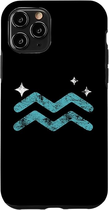 iPhone 11 Pro Aquarius Zodiac Sign Astrology Vintage Horoscope Birthday Case - Aquarius Phone Case for men