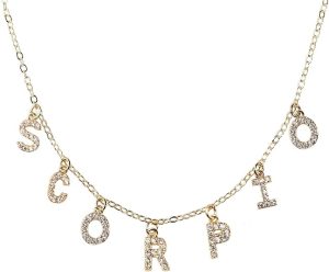 Choker Necklace for Women Girls, Outfit Jewelry Necklace For Music Lover Gift Inspired Fan Gifts Zodiac Necklace for Women Teen Girls - Scorpio Products for men