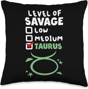 Zodiac Sign Taurus Throw Pillow - Taurus Pillow for men