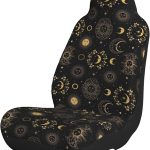 RIMENCH Sun Moon Boho Astrology Bucket Seat Cover Novelty Universal Car Seat Covers Waterproof Car Seat Covers Fit Most Bucket Seats - Aquarius Car Seat Cover for men