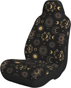 RIMENCH Sun Moon Boho Astrology Bucket Seat Cover Novelty Universal Car Seat Covers Waterproof Car Seat Covers Fit Most Bucket Seats - Aquarius Car Seat Cover for men