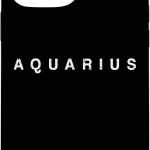 iPhone 13 Pro Max Aquarius Zodiac Sign Minimal Astrology Horoscope Aquarius Case - Aquarius Phone Case for men