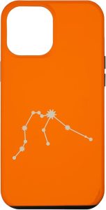 iPhone 14 Pro Max Beige Orange Zodiac Aquarius Case - Aquarius Phone Case for men