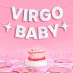 xo, Fetti Virgo Baby Birthday Party Iridescent Foil Banner - 5 Ft. | Zodiac Virgo, Horoscope, Astrology Bday Party Decorations Gift - Virgo Poster for men