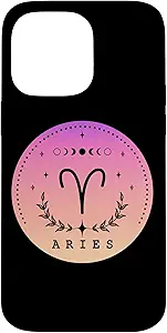 Aries Birthday Present Women Girl Zodiac Sign Aries Case for iPhone 14 Pro Max - Aries Ring for men
