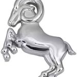 Zodiac Character Symbol Astrology Pendant 925 Sterling Silver Parent - Aries Earrings for men