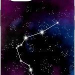 Aquarius Astrology Symbol and Constellation with Nebula Case for iPhone 14 - Aquarius Phone Case for men