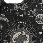 Galaxy Zodiac Sign Astrological Celestial Aesthetic Pisces Case for iPhone 14 Pro Max - Pisces for men